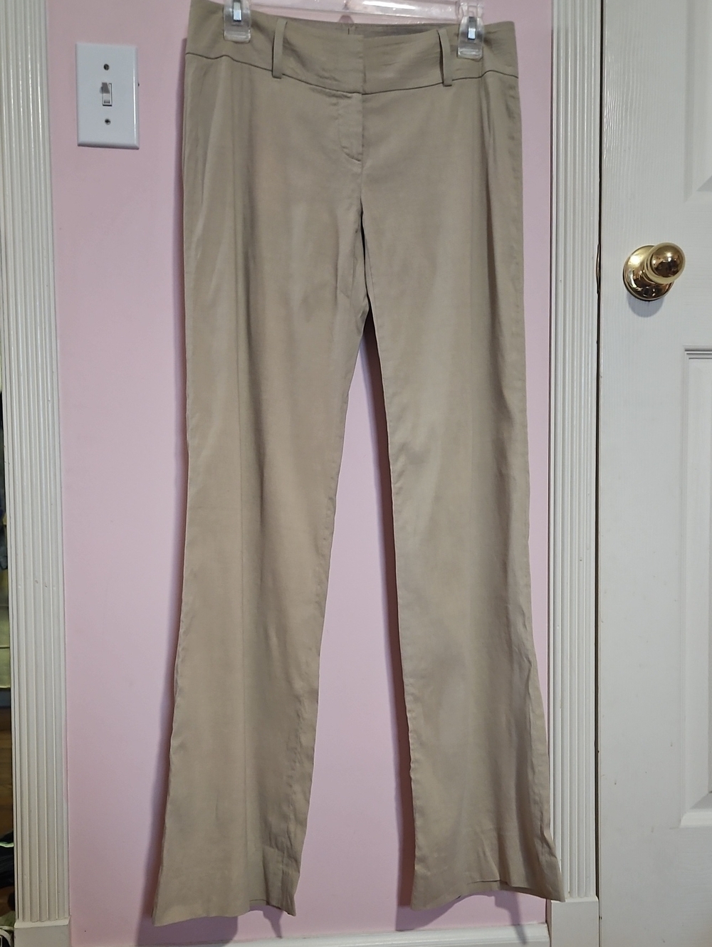 Elie Tahari Tan Boot Cut Pants